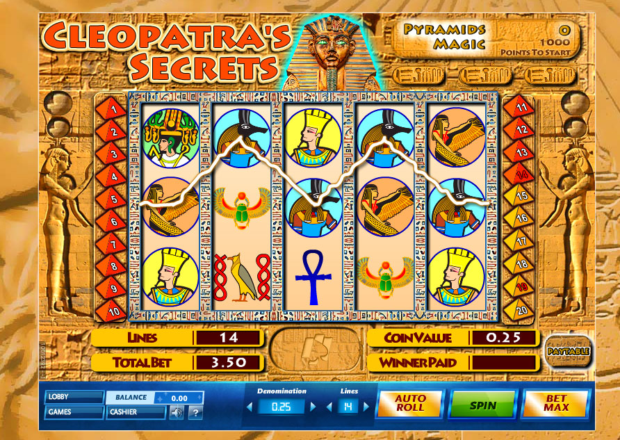 Cleopatra’S Secrets Slot Machine